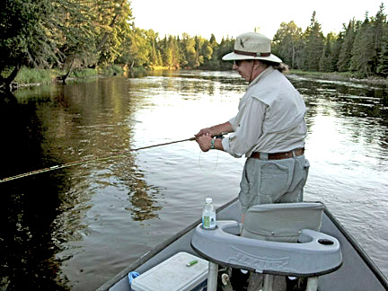 Jimmy fishing at Grayling 2009 ©Doug Hall 2009.