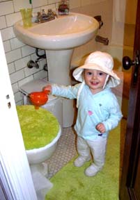 Eva in my bathroom.Susan Shie 2006.