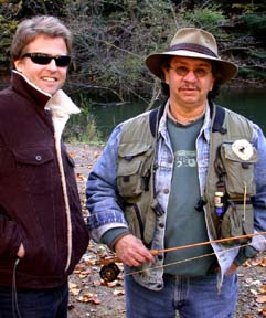 Mike and Jimmy at Mohican. Susan Shie 2005.