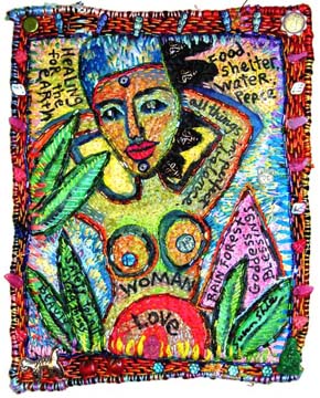 Rainforest Goddess.Susan Shie 2005. 