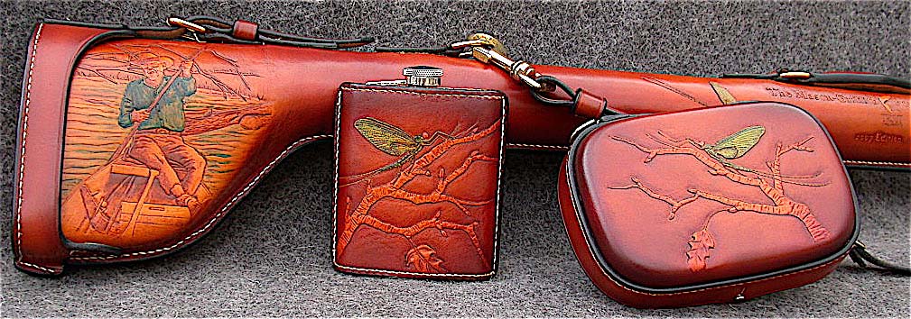 James Acord's Leather. All hand made fly fishing equipment cases