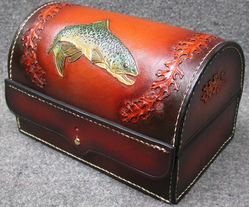 James Acord Leather Catalog: Reel Cases: fly fishing, equipment