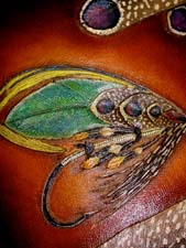 Murat fly flask detail. ©James Acord 2002.