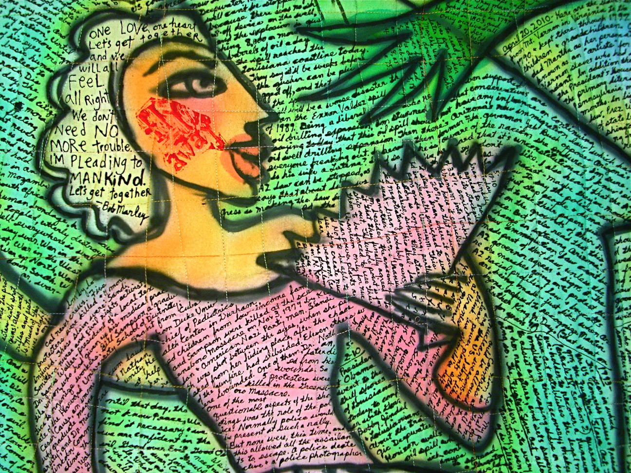 Philadelphia Freedom. Detail 4. Susan Shie 2010.