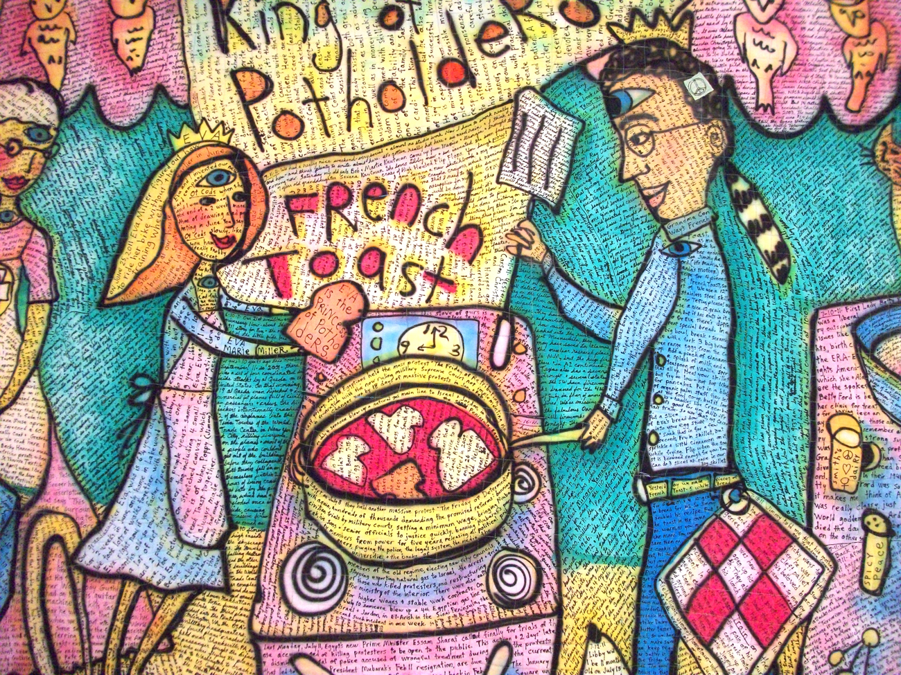 French Toast detail view. Susan Shie 2011.