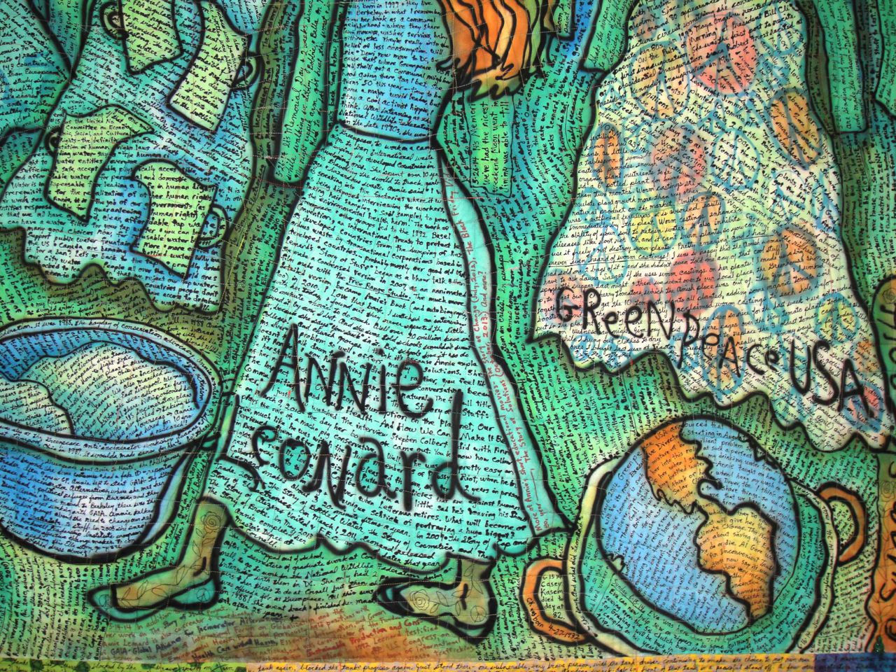 Annie Leonard. detail view. ©Susan Shie 2014.