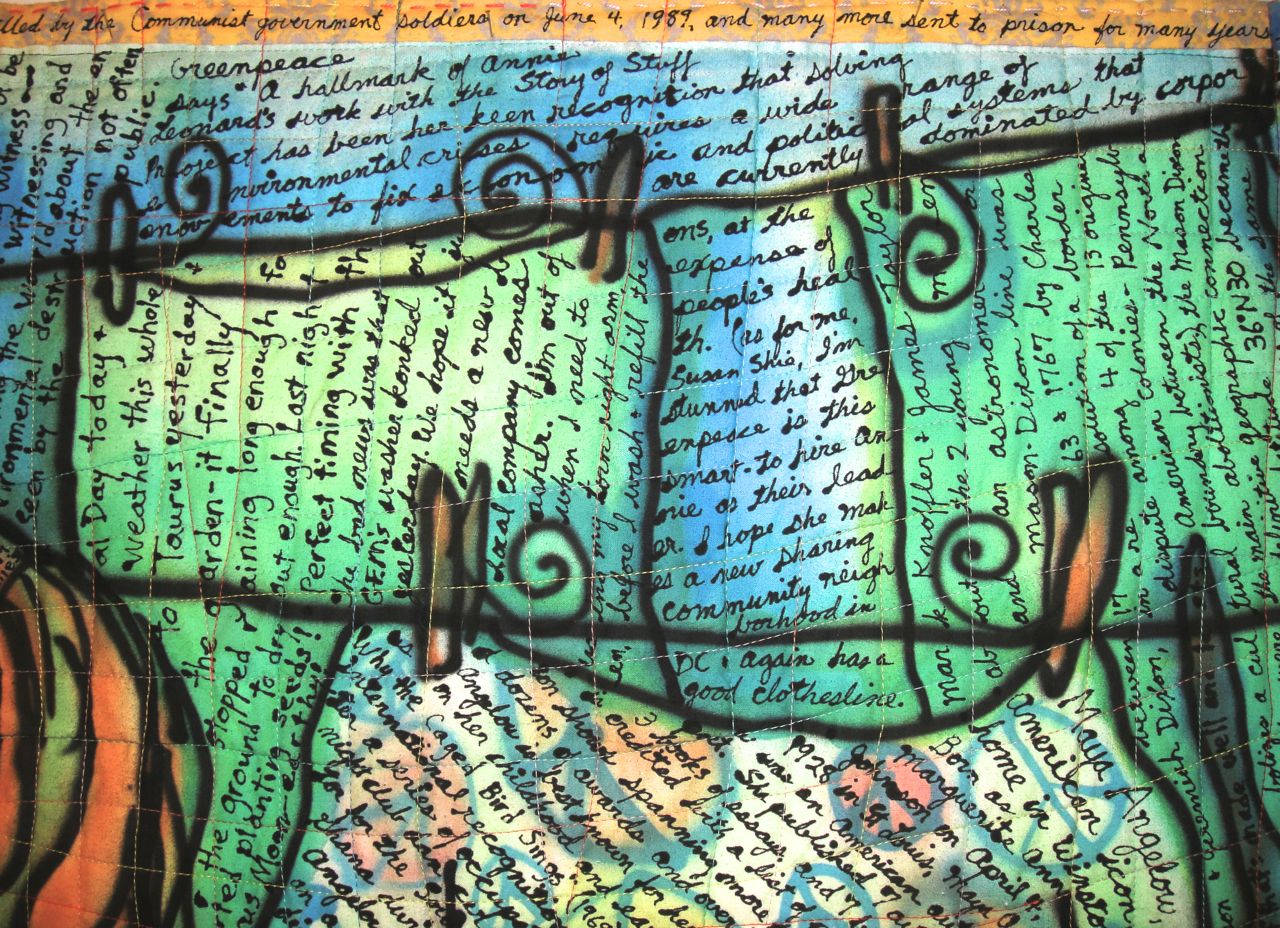 Annie Leonard. detail view. ©Susan Shie 2014.