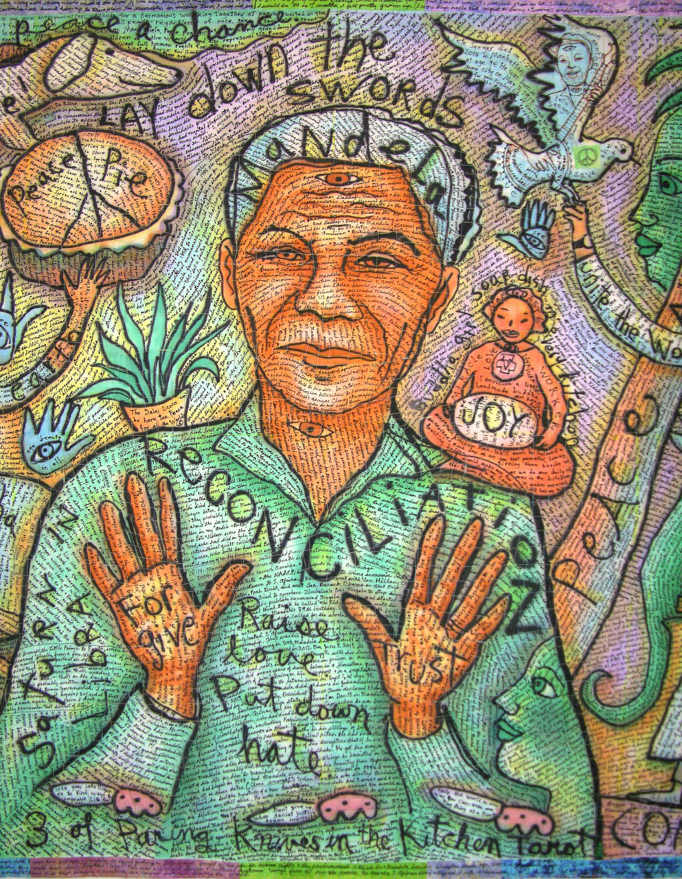 Mandela detail view. ©Susan Shie 2014.