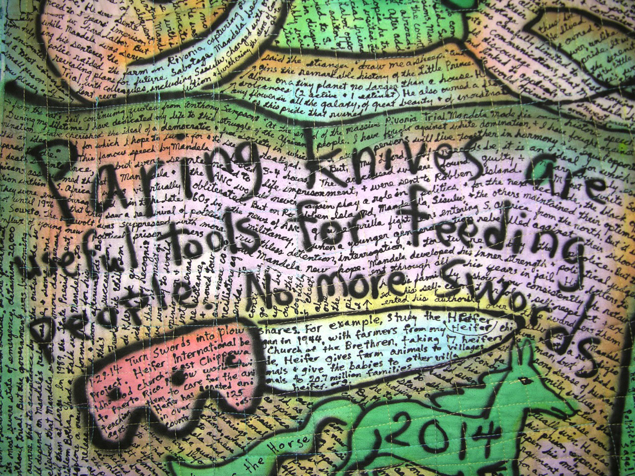 Mandela. detail view. ©Susan Shie 2014.