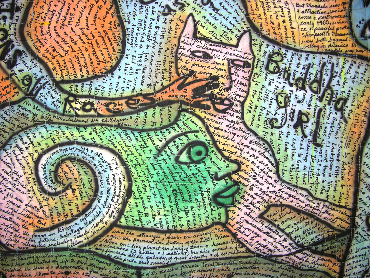 Mandela. detail view. ©Susan Shie 2014.