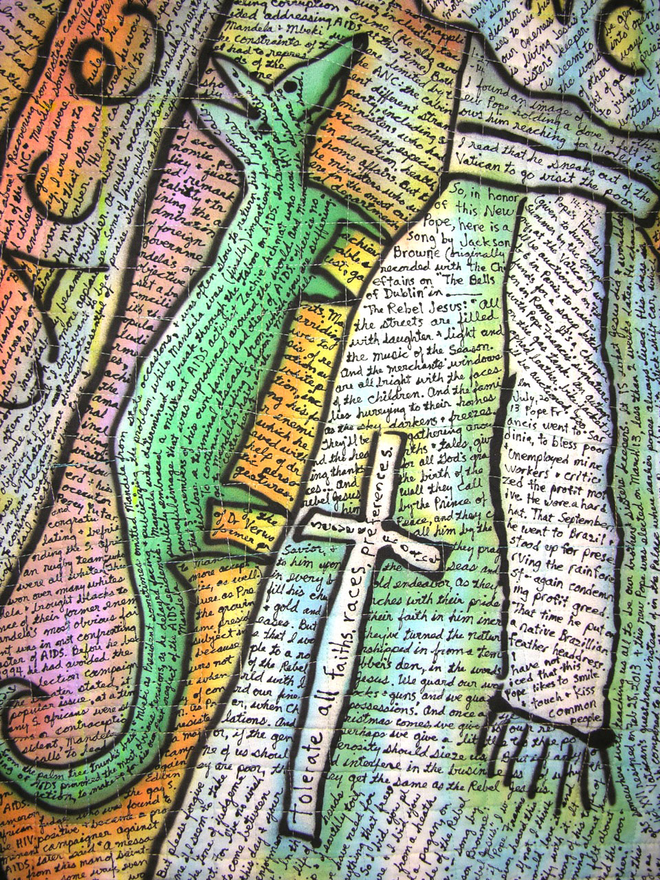 Mandela. detail view. ©Susan Shie 2014.