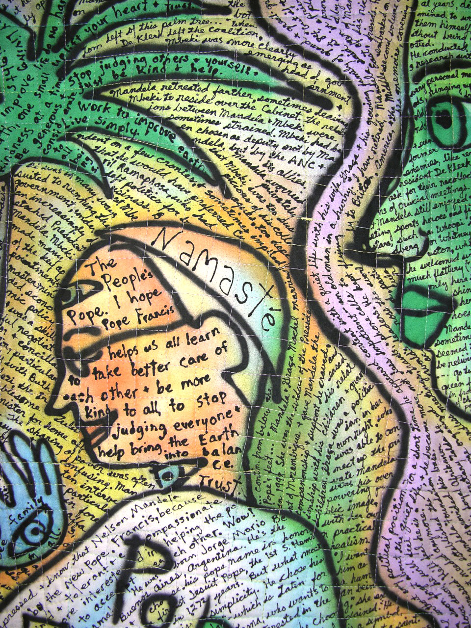 Mandela. detail view. ©Susan Shie 2014.