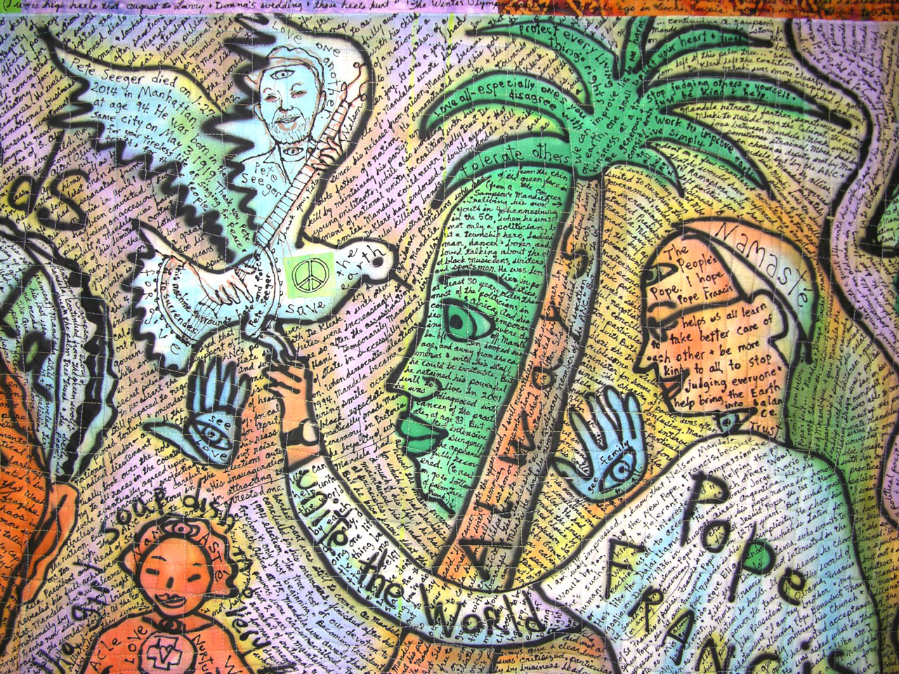 Mandela. detail view. ©Susan Shie 2014.