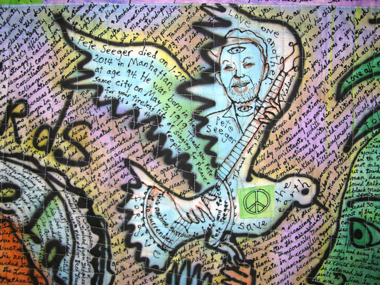 Mandela. detail view. ©Susan Shie 2014.