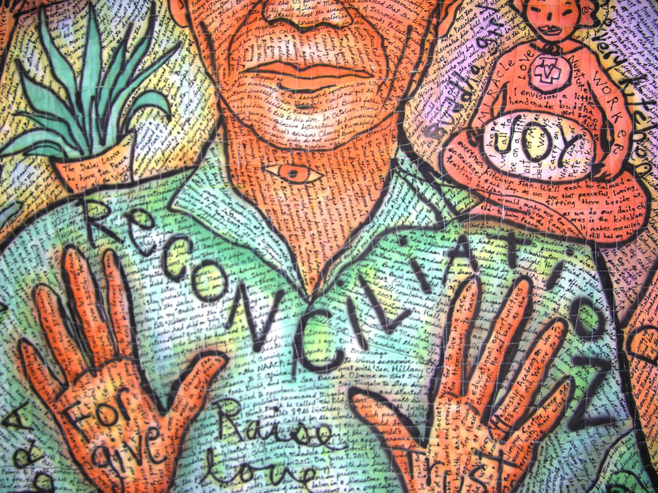 Mandela. detail view. ©Susan Shie 2014.
