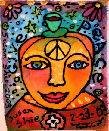 pbg-5: Give Peace.Susan Shie 2003.