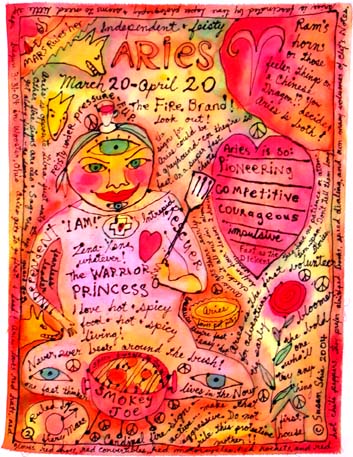 Aries Blessings #2.Susan Shie 2004.