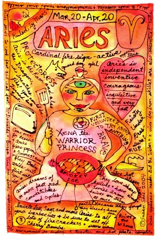 Aries Blessings #3. Susan Shie 2004.