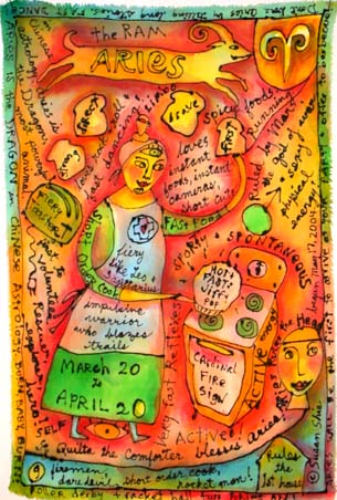 Aries Blessings #9.Susan Shie 2004.
