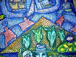 Katrina Blues.  Detail view. Susan Shie 2005.