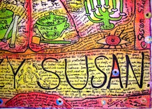The Lazy Susan.Detail view. Susan Shie 2005.