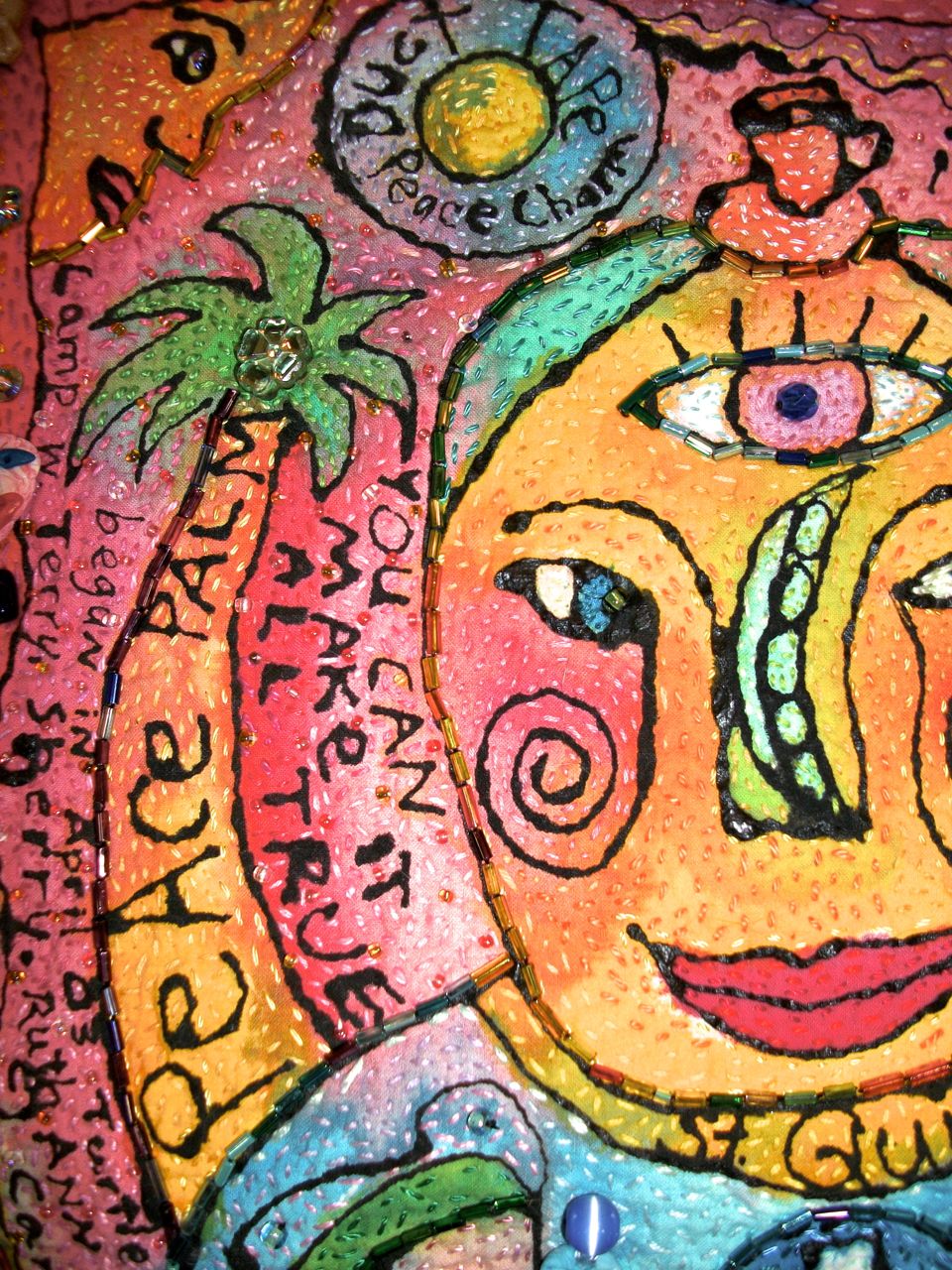 Peace Cupboard detail view. ©Susan Shie 2003.