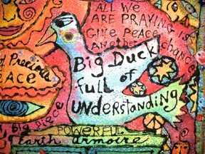 Peace Cupboard detail view. ©Susan Shie 2003.