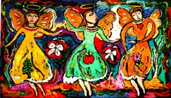 1998 Carol Drummond.  Three Dancers.