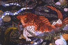 Detail of Swimming Upstream Ellen Anne Eddy 2001.