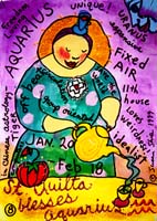 St Quilta Blesses Aquarius #8.Susan Shie 1999.