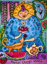 St Quilta painting Susan Shie 1998.