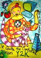 St. Quilta Blesses Y2K #2. Susan Shie 1999.