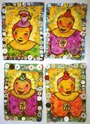 Quiltaettes, which became parts of the Fridge quilt. Susan Shie 1999.