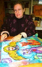 Margie Towery at camp.