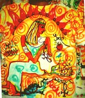 Back of one of our class shirts with Cleopatra. Susan Shie 2000.