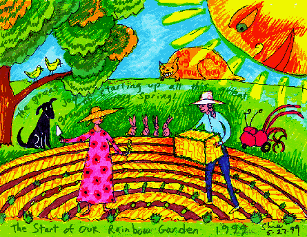 Garden Drawing. Susan Shie 1999.