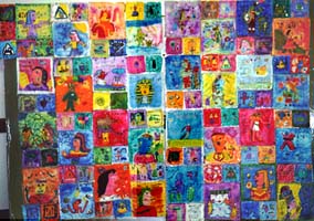 The Ra Show, Mummy Files Quilt. 1999 St. Peter's Elementary School.