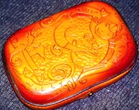 St Quilta leather box  James Acord 1998.