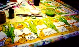 Some new St Q paintings in progress.