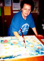 Karen Schulz at Turtle Art Camp.