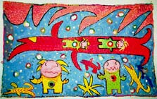 Big Red Fish. Quilt PassionWorks 2000.