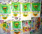 Secret Cat t-shirts, in progress.