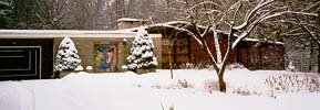 Our house in the snow.