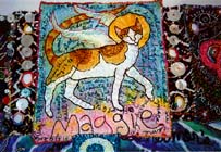Maggie as an angel. Detail of The Teapot/High Priestess Susan Shie and James Acord 1998