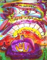 Purple Butterdish paiting.Susan Shie 2001.