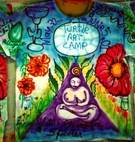 Front of tee shirt  Susan Shie 2001.
