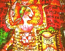 Detail of Cookbook. Susan Shie 2001.