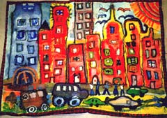 City mural. Tussing Elementary 2001.