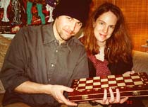 Mike and Gretchen on Christmas morning.