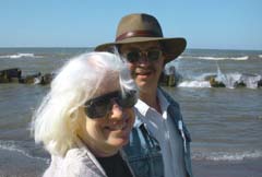 Jimmy and me at Lake Erie.�Susan Shie 2002.